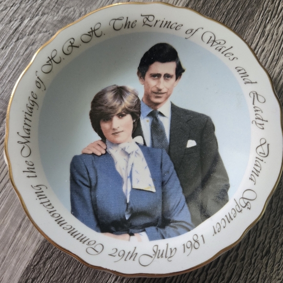 Royal Grafton Other - Vintage Royal Wedding 4" Plate Prince Charles & Princess Diana 1981 Cottagecore